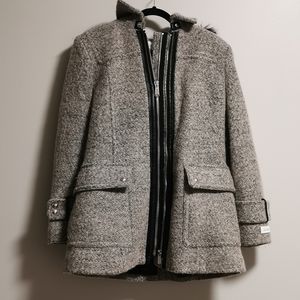 Women's wool Tweed mid weight jacket -medium
